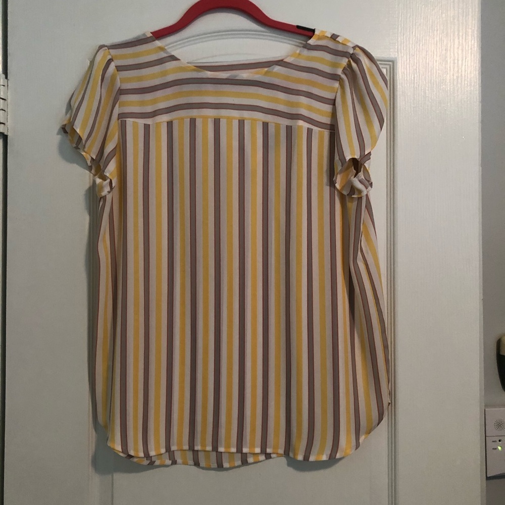 Summertime striped flowy top